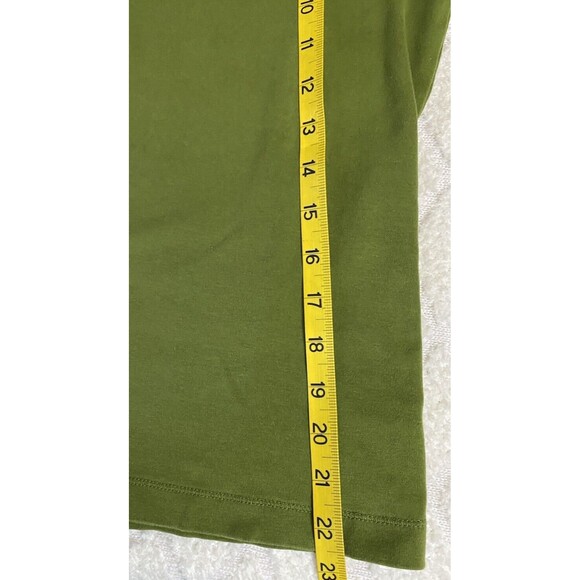 Preswick & Moore Women’s Lightweight Green Stretch Top  Size Petite Medium - Picture 13 of 14
